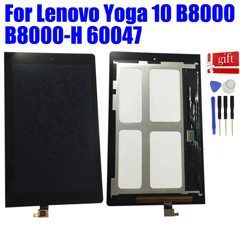 

LCD For Lenovo Yoga 10 B8000 B8000-H 60047 10.1" LCD Display Screen Module Touch Screen Digitizer Sensor Assembly Replacement