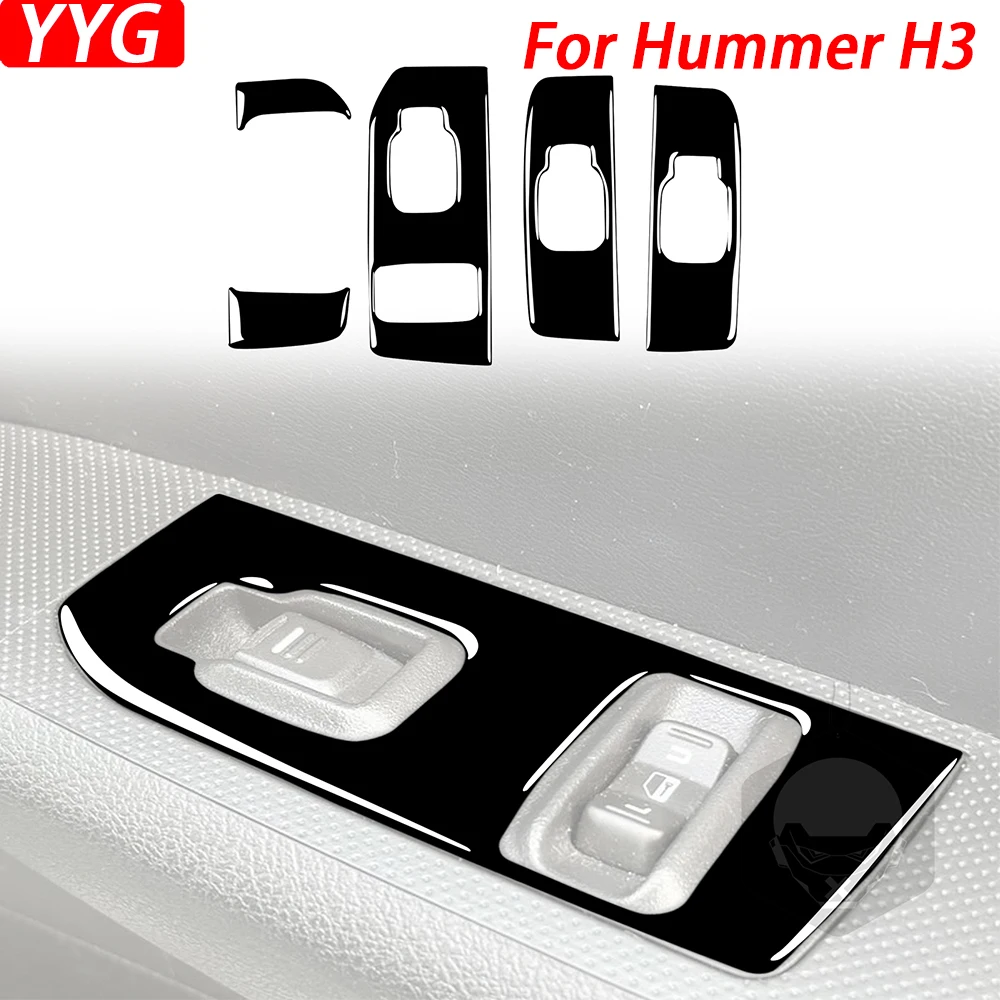 

Для Hummer H3 2006-2010 фортепиано, черное стекло, фотодекоративная крышка, украшение интерьера автомобиля, аксессуары, наклейка