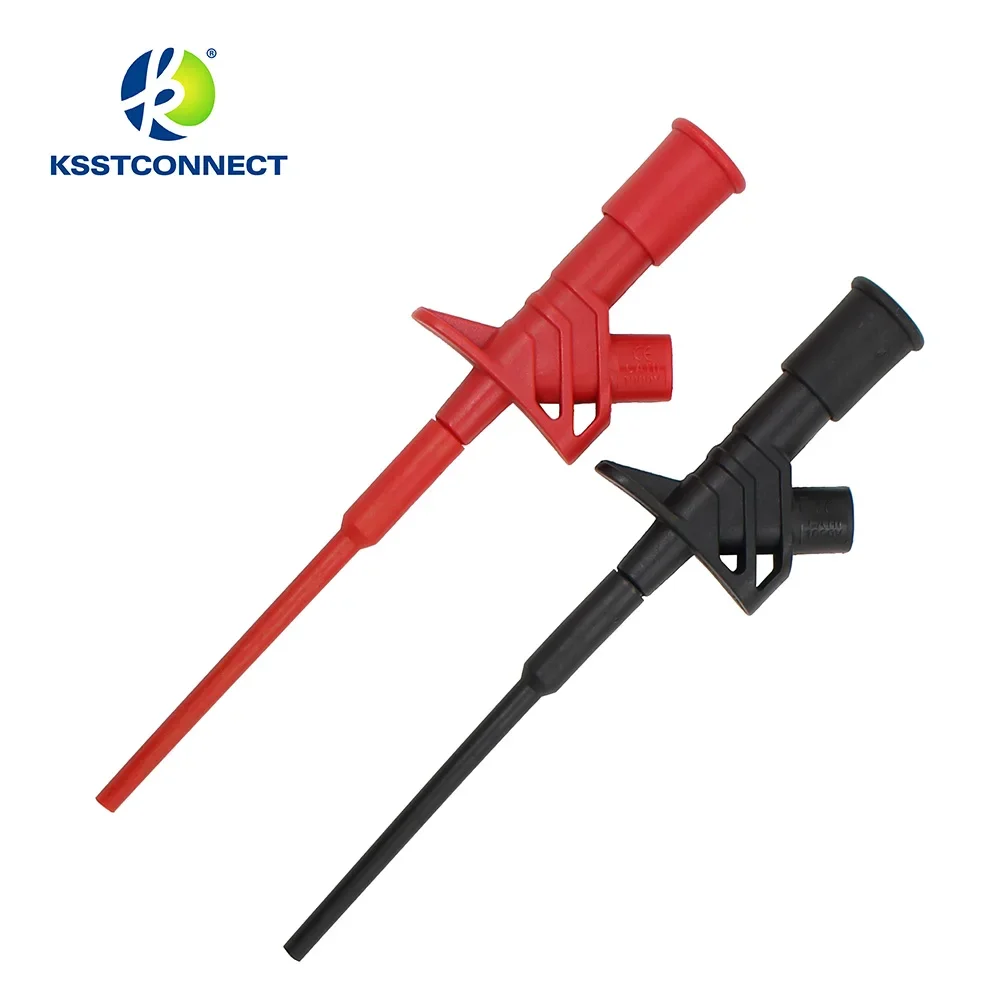 TPC169 быстрый тест крюк зажим Профессиональный изолированный высоковольтный гибкий тестовый зонд 4 мм банановый разъем красный и черный