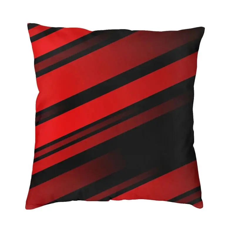 

Роскошные красные и черные геометрические разноцветные чехлы для подушек с большим абстрактным геометрическим рисунком, украшение для дом...