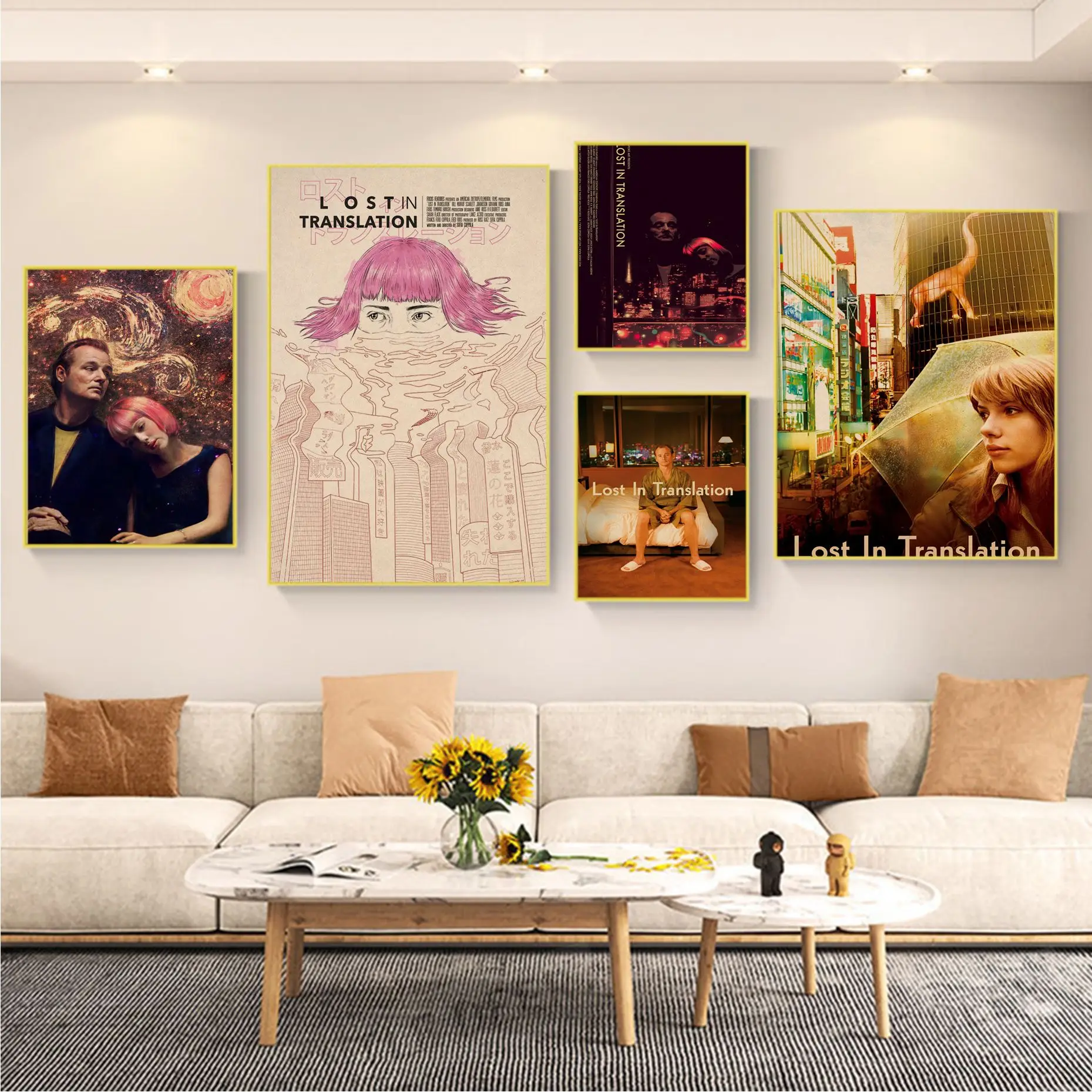 

Lost in Translation Retro Kraft Paper Poster Vintage Room Bar Cafe Decor Decor Art Wall Stickers