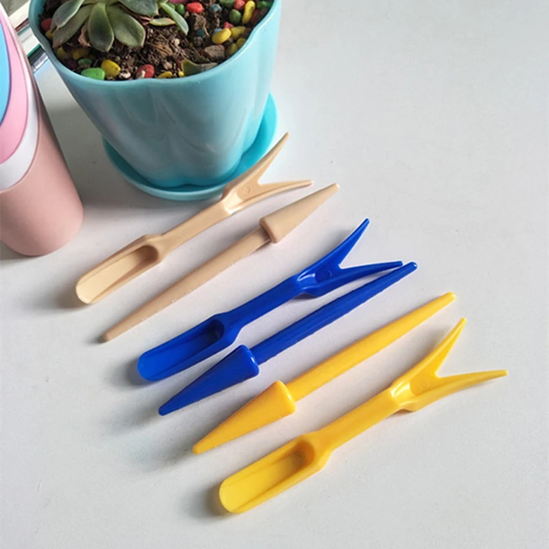 

2Pcs/set Succulent Planting Miniature Shovel Brush Widger Gardening Tools New