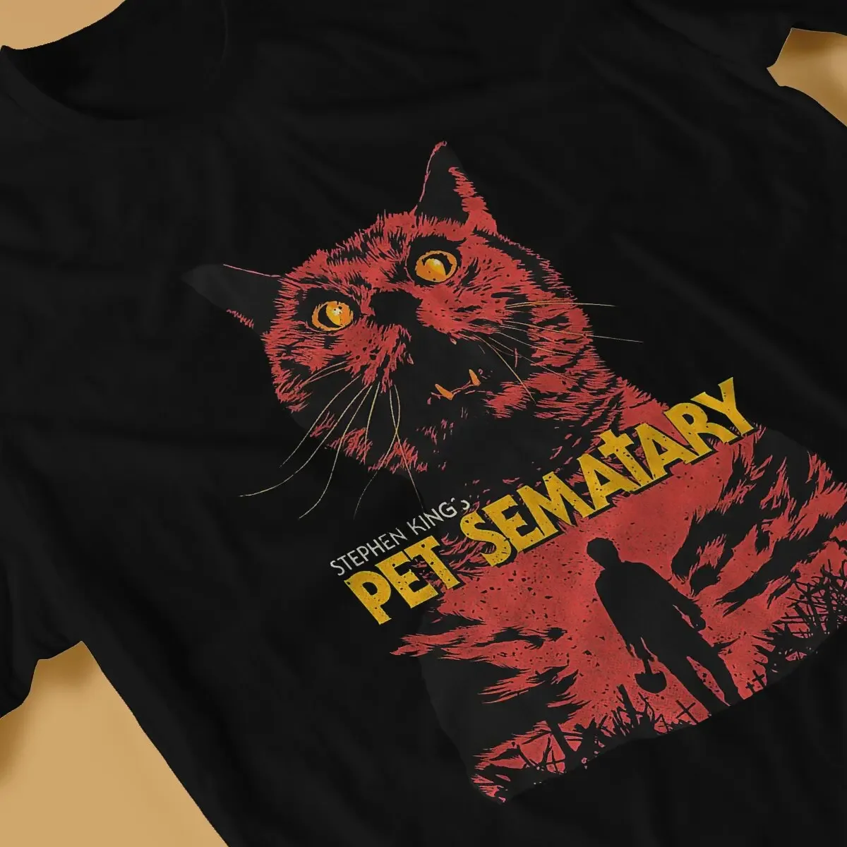 Мужская футболка с принтом из фильма ужасов забавные хлопковые футболки круглым