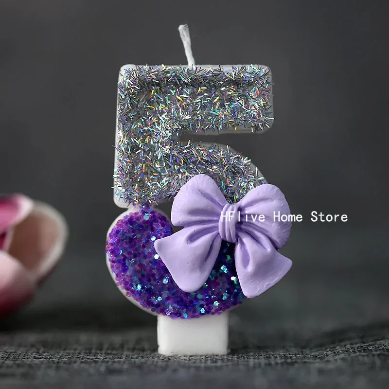 

Детские свечи MOONBIFFY 0-9 фиолетовые