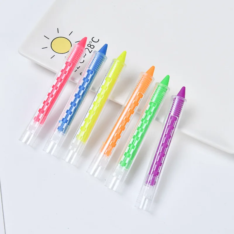 6 шт. красочная ручка для нанесения макияжа на тело и лицо детская Акварельная