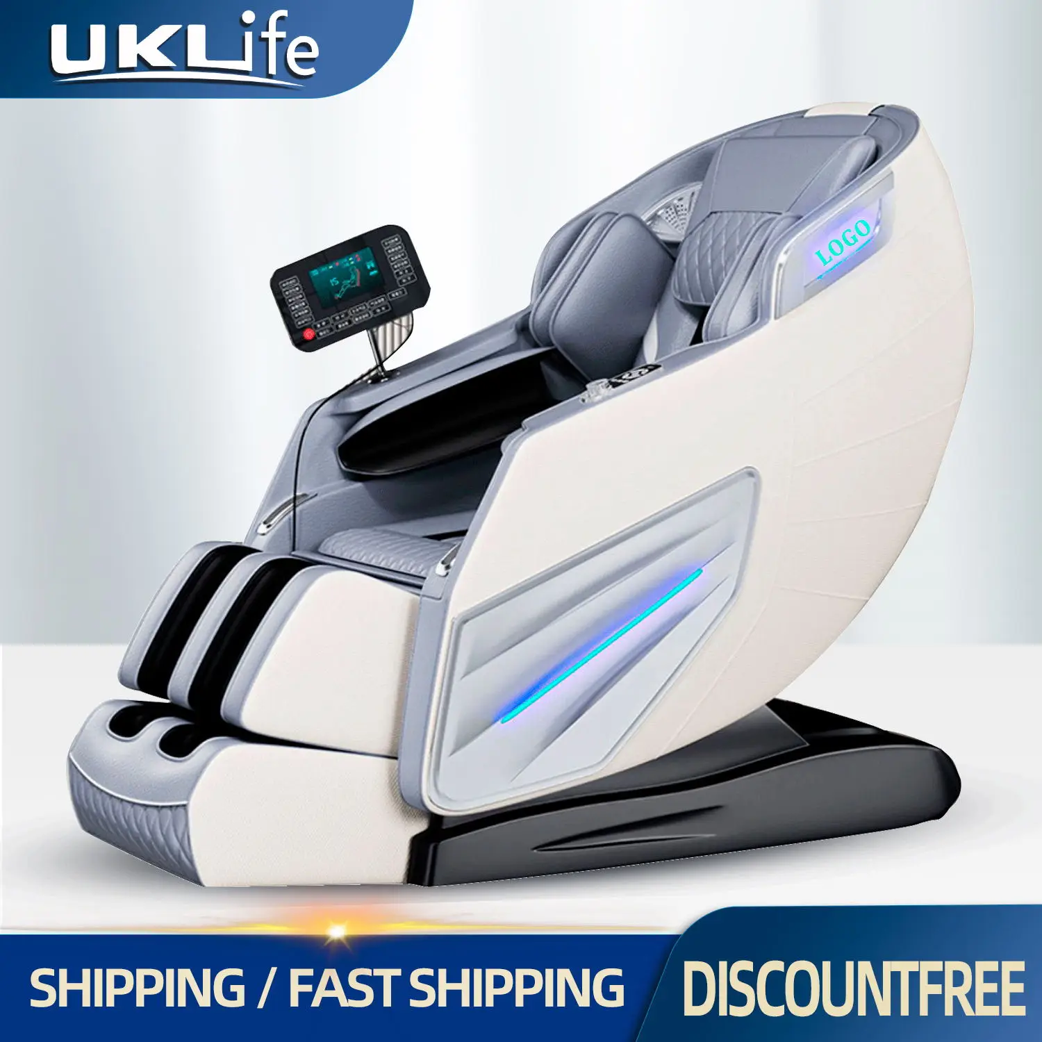 

UKLife 4D SL-Track Full Body Air Bag Zero Gravity Luxury Electric Massager Chairs For Office Massage Sofa With Free Shipping