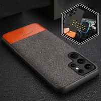 canvas leather cover case for sam galaxy s22 ultra note 20 10 s21 fe s20 fe s9 s10 s22 plus a52s a71 a12 a50 a32 a52 a51