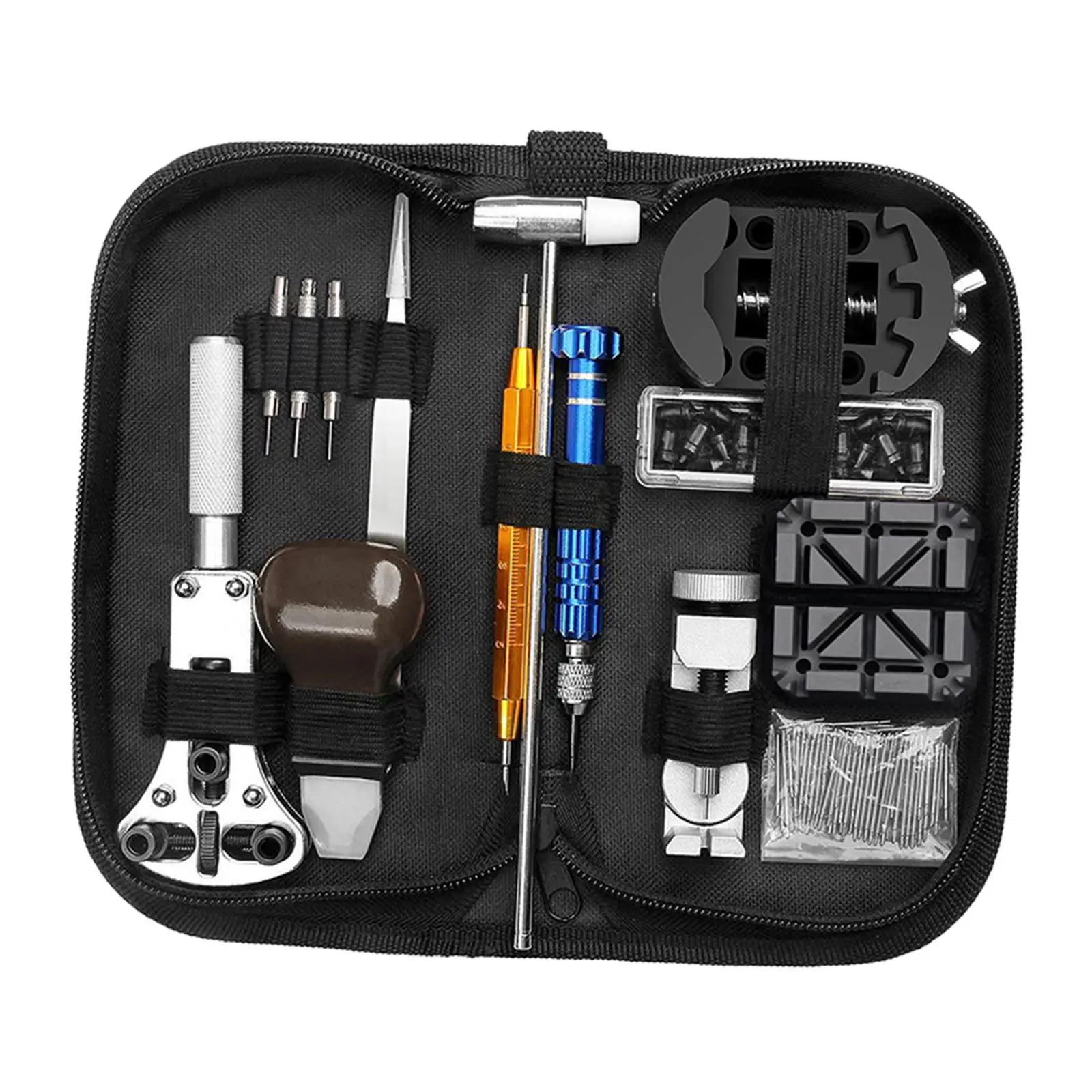 

138 Pieces Watch Repair Tools Kit with Carrying watch Band Tool Set for Watch Band Link Removal Replacement