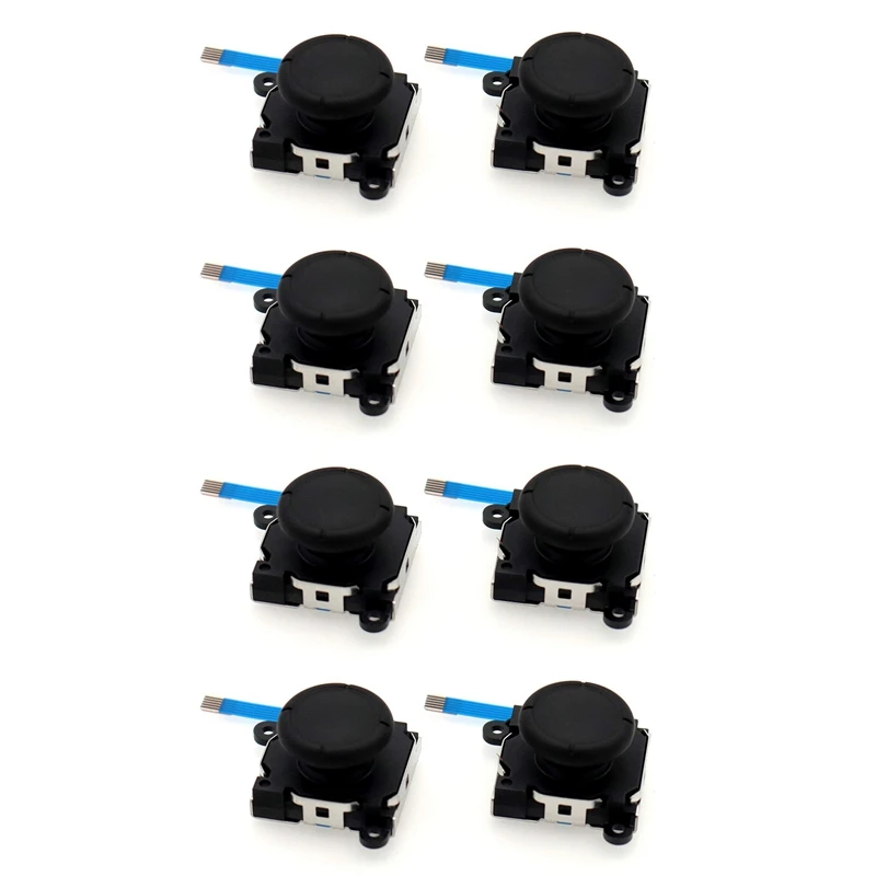 

HOT-8Pcs For Nintendo NS Handle Switch 3D Joystick Joy-Con Left And Right Handle Switch Handle Accessories