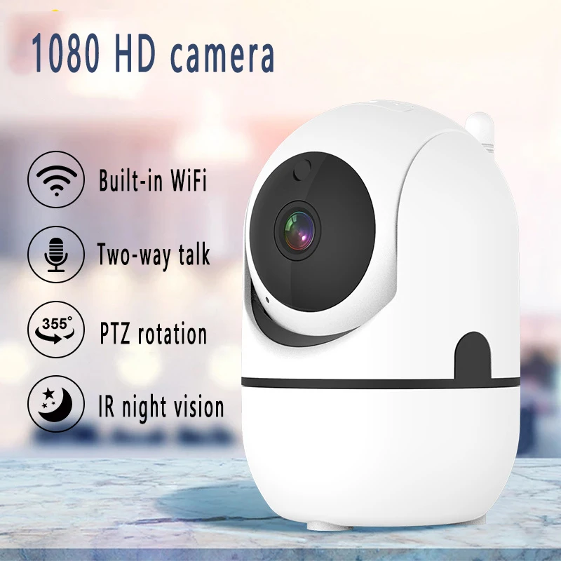 

Baby Monitor WiFi IP Camera 1080P HD Wireless Indoor Two-way Audio AI Auto Tracking 2MP Mini P2P Alexa CCTV Video Security Cam