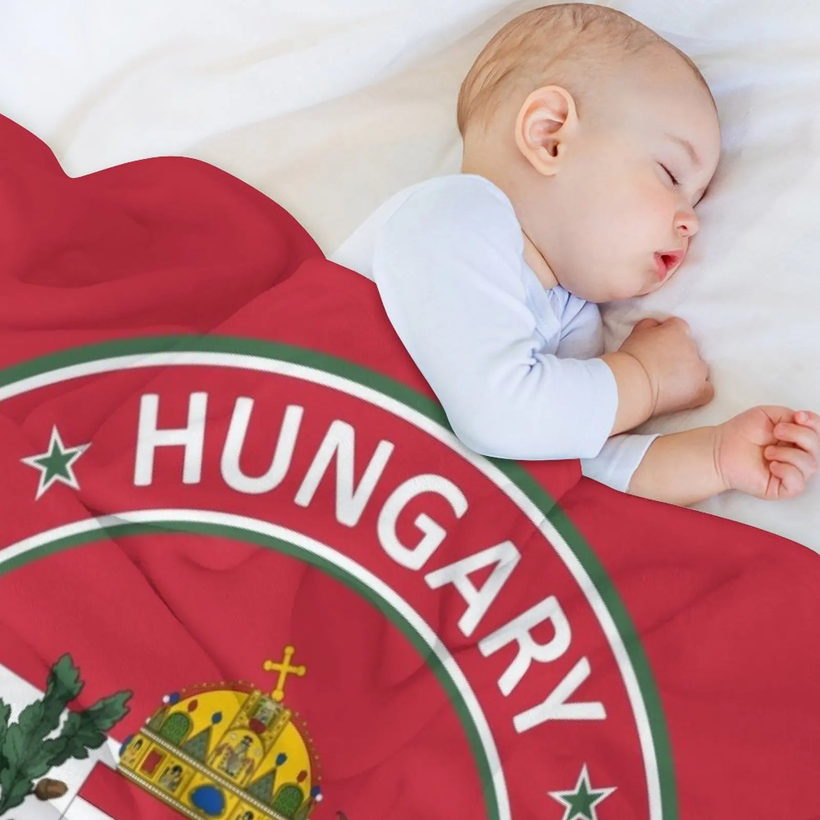 Венгрия Magyar hadiahag дизайн с флагом Венгрии и гербом Плед Большие милые
