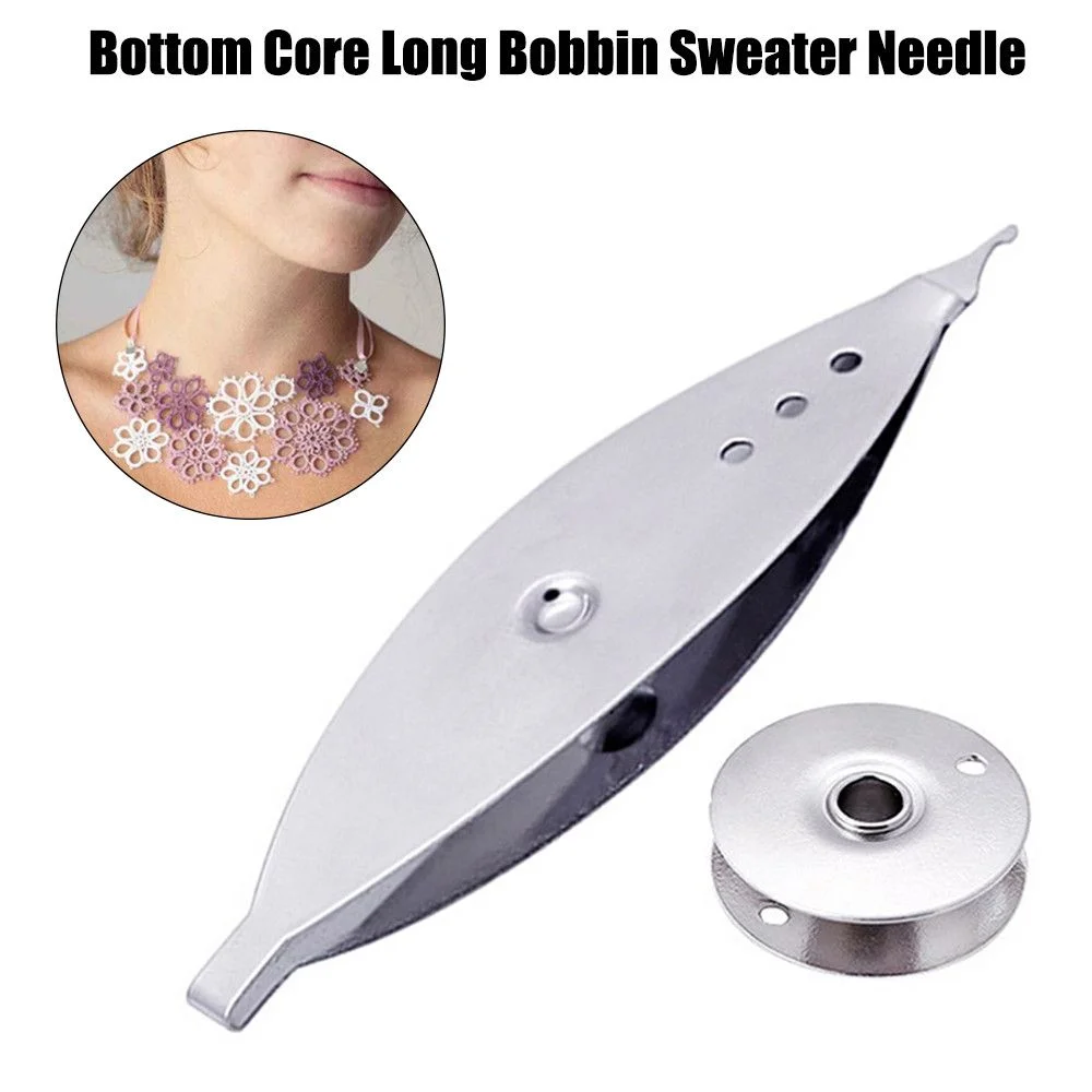 

Metal Bobbin Woven Tools Sewing Shuttle Core Embroidery Bobbins Handmade Tatting Knitting Weaving Tools Sewing Accessaries