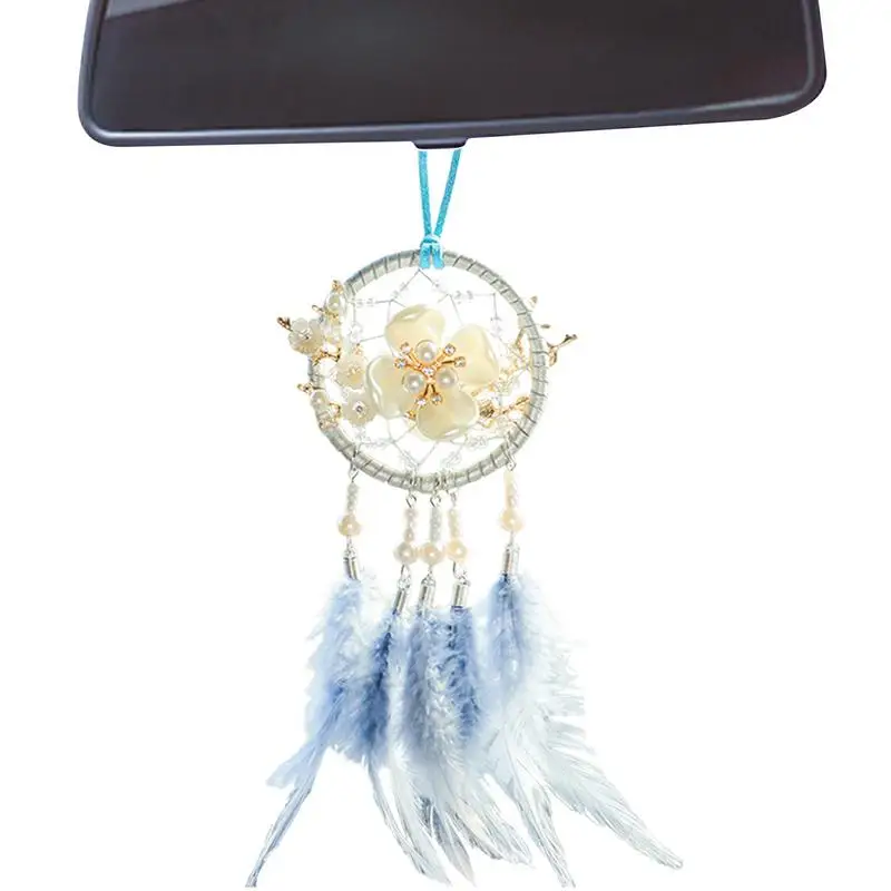 

Ловец снов в виде пера, милый Уникальный Элегантный Настенный декор, подвеска в виде Ловца снов для автомобиля, праздничный подарок, украшение из перьев, изысканная стена