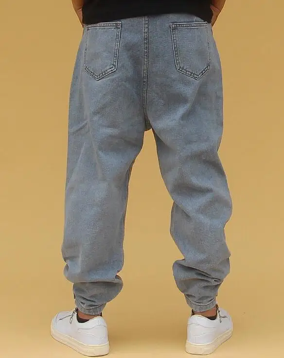 Men's Harlan Jeans Street Loose Jeans  Male Skateboard Pants Drawstring Pants