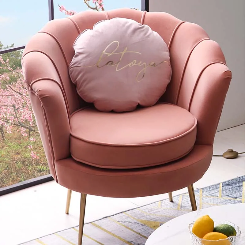

Luxury Minimalist Chair Nordic Lounge Modern Office Design Chair Advanced Pink Muebles Para El Hogar Apartment Furniture