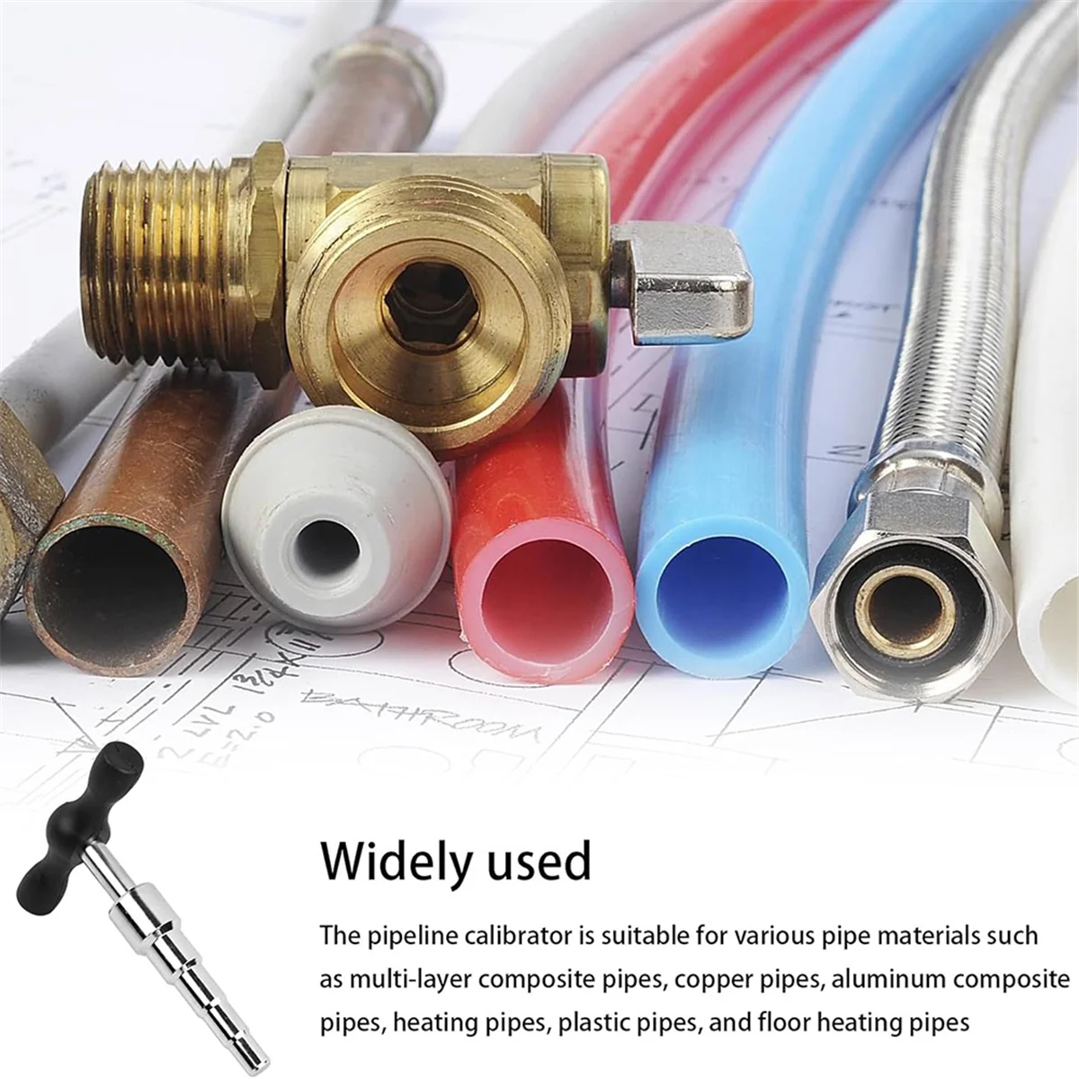 Инструмент для калибровки труб расширитель удаление заусенцев многослойных