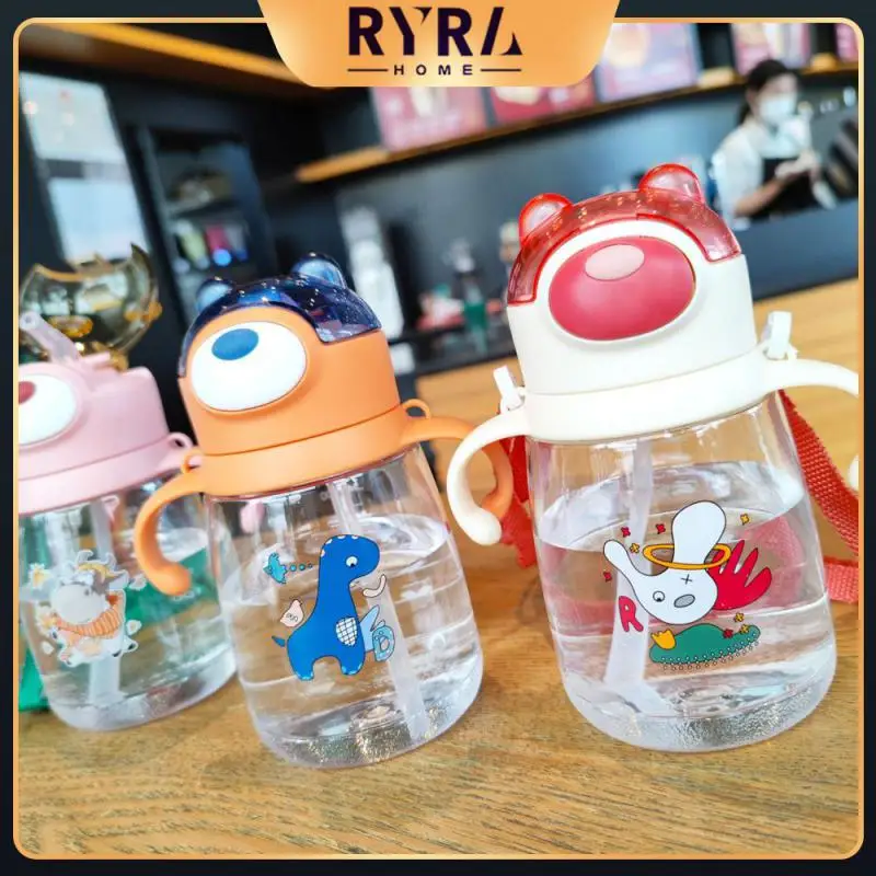 

450ml Water Cup Outdoor Little Bears Juice Cups Hot Water Kindergarten Gifts Water Bottles For Girls 12.7x15.7cm Carrying Cups