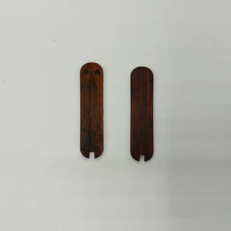 Натуральный материал черного дерева с ЧПУ ручка ножа нашивки весы для 58 мм Victorinox