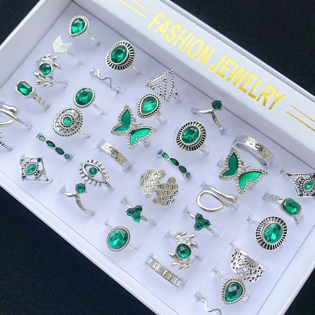 14 шт./партия Женские винтажные кольца в этническом стиле