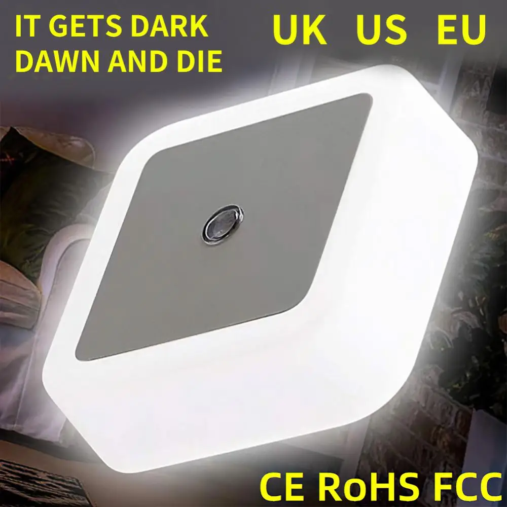 

Night Light With EU UK US Plug Smart Motion Sensor LED Night Lamp Wall Light for home Aisle WC Bedside Lamp Lighting Lantern New