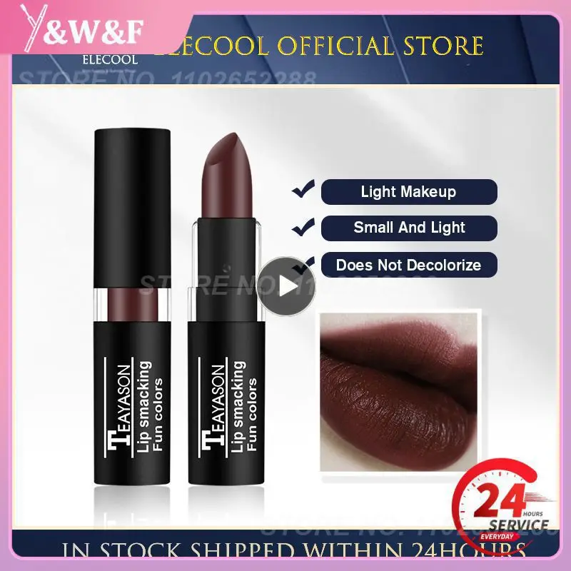 Водостойкий блеск для губ с высокой цветопередачей, стойкая помада для губ, макияж губ, глазурь для губ, пикантный подвесной Матовый красочный в стиле ретро, 1 ~ 10 шт.