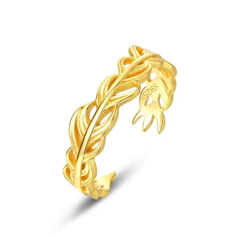 

Женские открытые ювелирные изделия из серебра 925 пробы с золотым покрытием 10 к