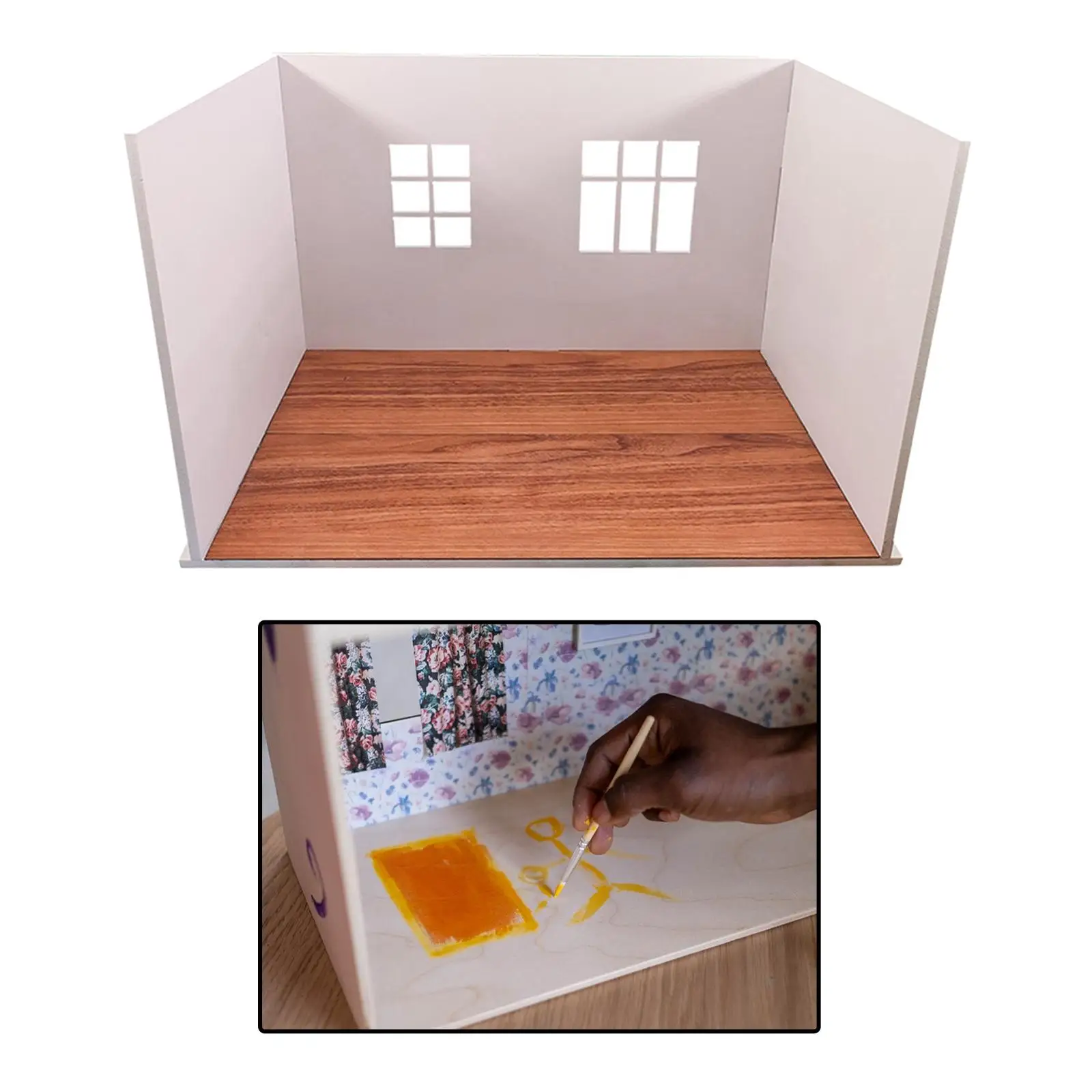 

Dollhouse Kitchen Wall Stable for Dollhouses Pretend Toys DIY Accessories
