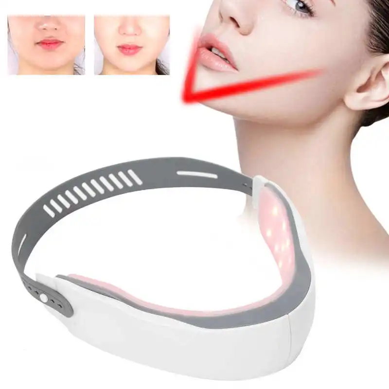 

Microcurrent V Shape Face Lifting Device Photon Therapy Facial Slimming Massager Double Chin Remover EMS Facial Lift Device