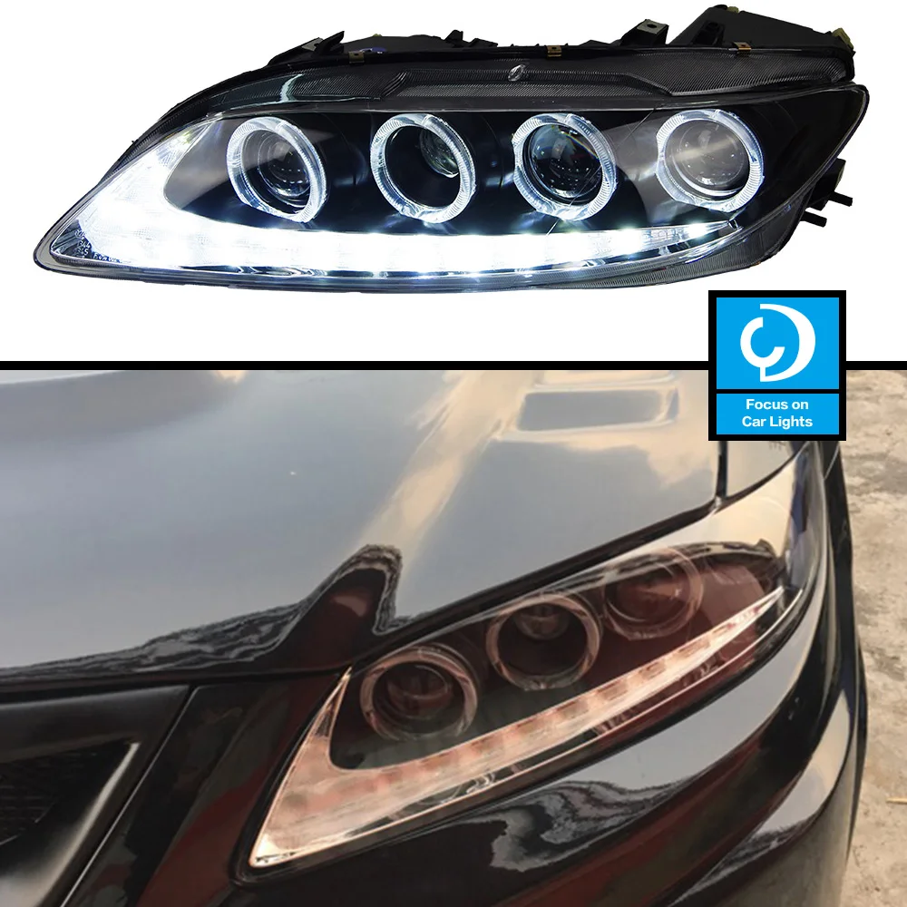 

Car Front Headlights For Mazda 6 Mazda6 Atenza 2003-2015 LED HeadLamp Styling Dynamic Turn Signal Lens Automotive Accessories