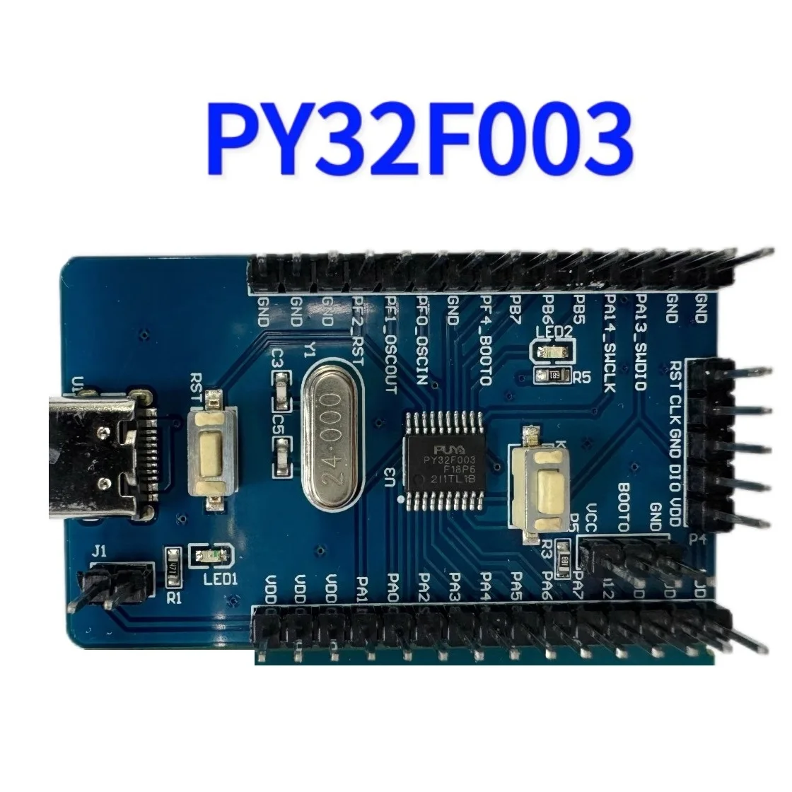 Плата разработки Puya PY32F003 со встроенным основным модулем MCU PY32F003F18P6