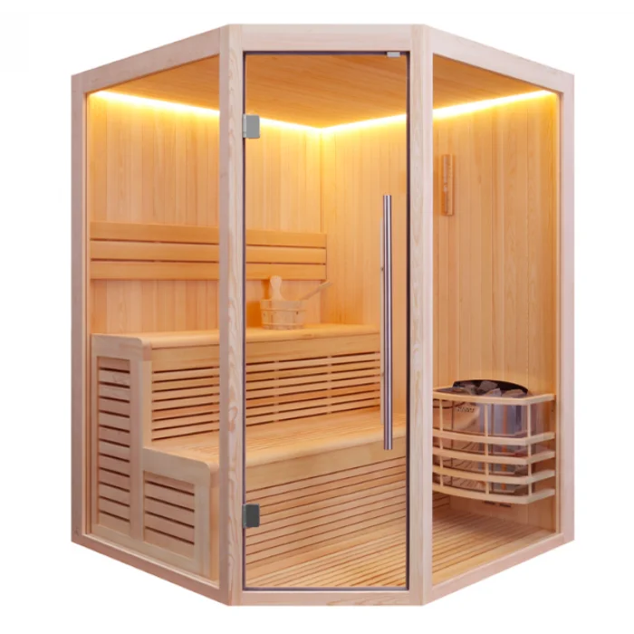 

Hemlock Wood Home Sauna Suit Infrared Sauna Room For 2 Person