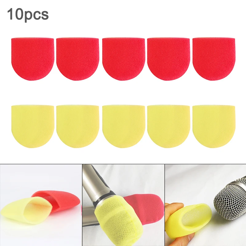 

Microphone Sponge Cover Set Headset Windscreen Foam Dust Proof Soft Sleeve Mic Pop Filter For Studio Interview Karaoke DJ