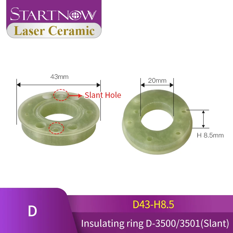 Startnow лазер керамический высота 35,5 мм Держатель сопла аксессуары головки диаметр 40 мм для волоконного лазера 1064 нм режущая головка
