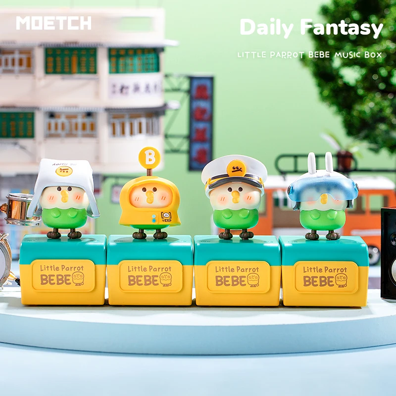

MOETCH Little Parrot BEBE Daily Fantasy Series Mystery Music Box 1PC/3PC/8PC Collectable Cute Gift Kid Toy Suprise Box Guess Bag