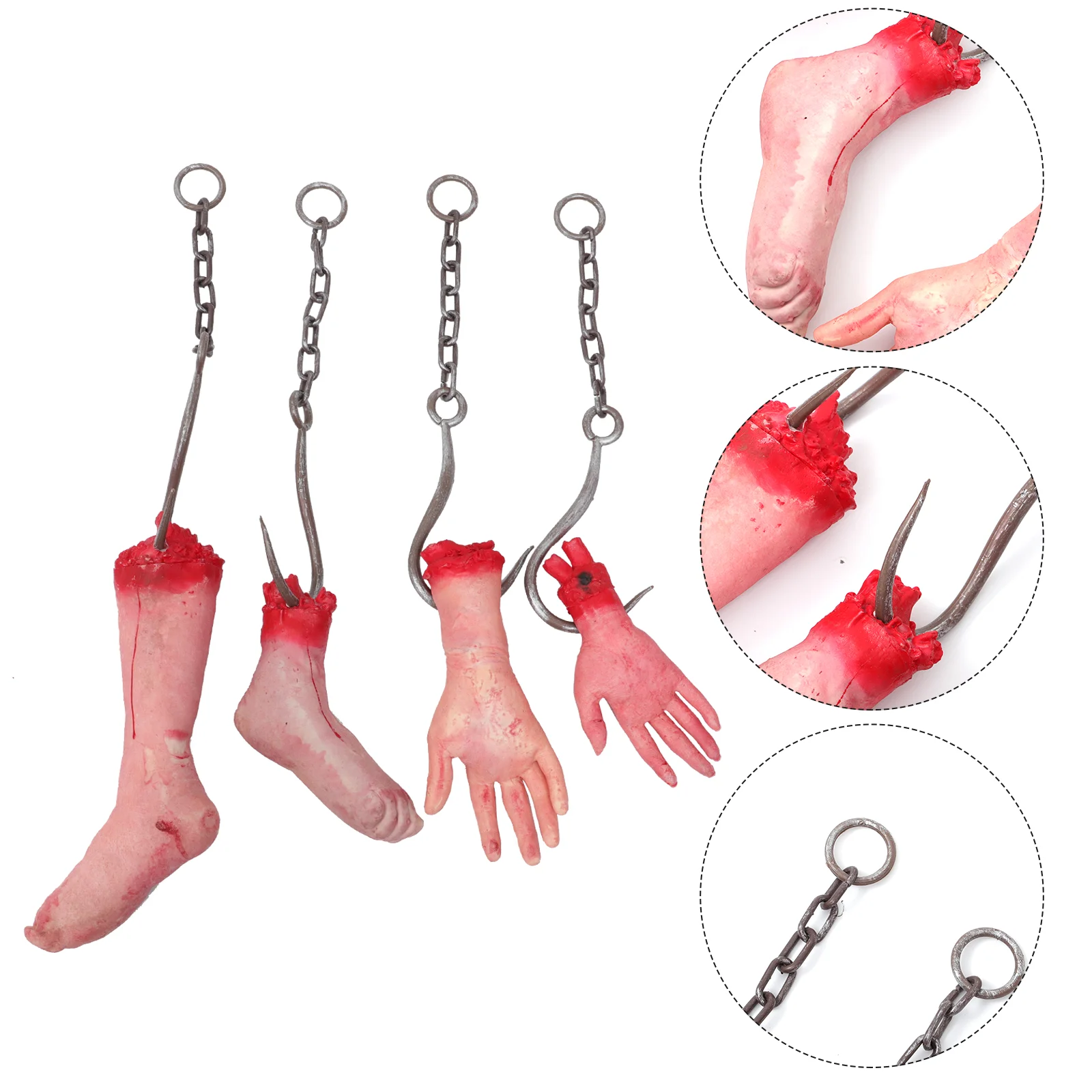 

Scary Props Broken Body Parts Halloween Decor Haunted House Prank Decoration Tricky