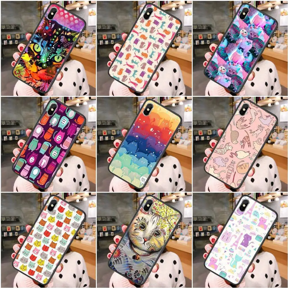 Черная задняя Роскошная Обложка для мобильного телефона художественная