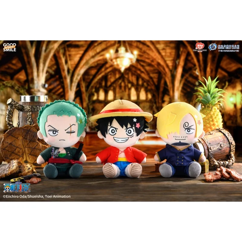 Фото Плюшевая кукла Good Smile One Piece, официальная аутентичная аниме-атрибутика Toei Animation, Huggydoll Луффи для домашнего декора, для фанатов аниме №1