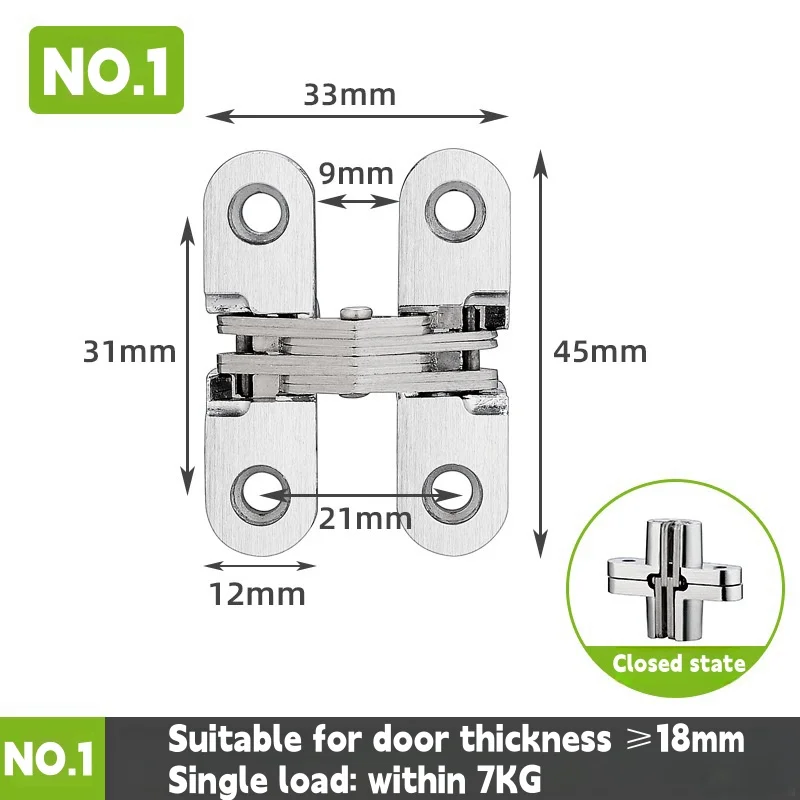 

Скрытые дверные петли из нержавеющей стали 180°