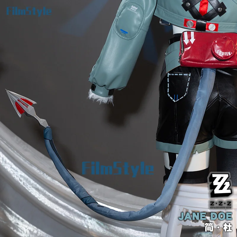 Jane Doe Косплей Костюм Zenless Zone Zero Униформа Куртка Хвост Уши Чулки Новый Eridu Хэллоуин