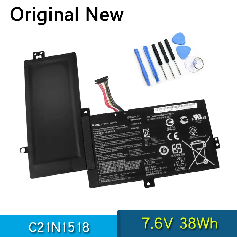 

NEW Original Battery C21N1518 For ASUS VivoBook Flip TP501 TP501UB TP501UQ TP501UA FZ026T CJ019TC DN033T 7.6V 38Wh