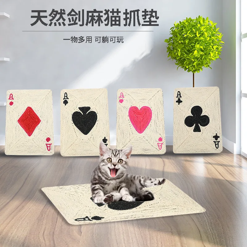 

Pet Cat Scratching Board Cat Toys Poker Cardboard Pad Grinding Nails Interactive Protecting Furniture Cats Scratcher Toy