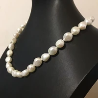 genuine baroque pearl necklace bracelet trendy necklace for woman new bijouterie fashion jewelry pearl choker necklace