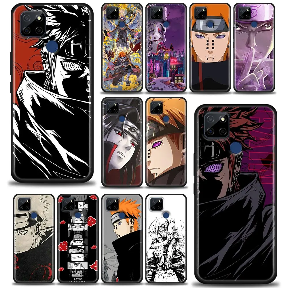 

Phone Case For Oppo A3s A9 A15 A31 A63 A54 A52 Find X2 Reno 3 4 5 6 Pro 5G Silicone Back Cover Japanese Naruto Itachi Pain Anime