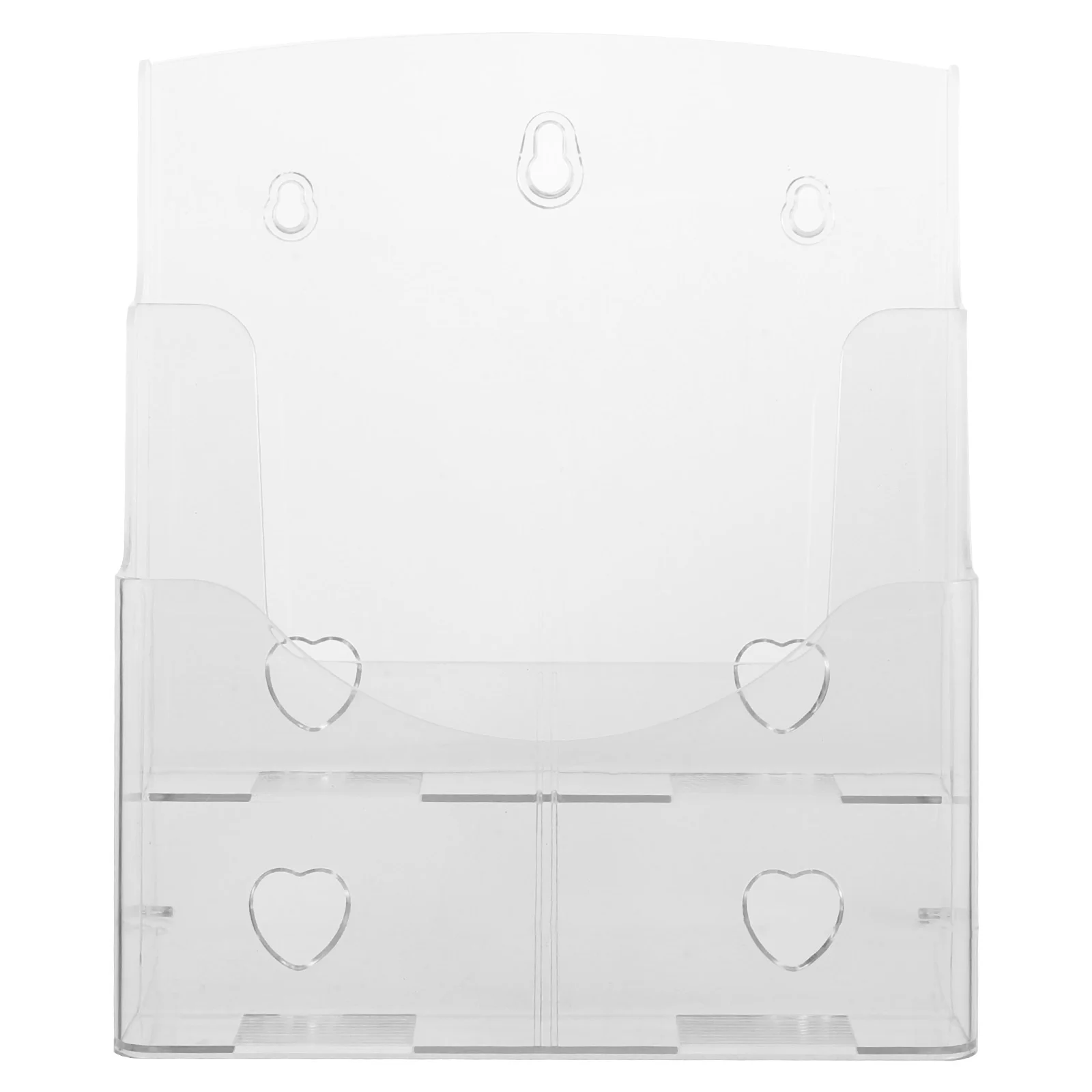 

Acrylic Paper Holder Brochures Wall Mount Bracket Desk Card Table Display Stand Vendors Menu Clear