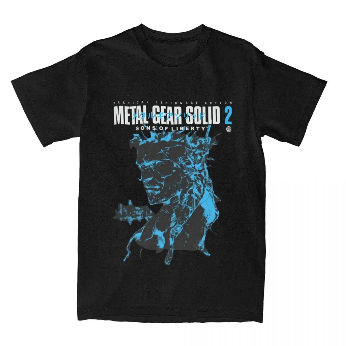 Однотонная футболка MGS1 с изображением змеи для видеоигр футболки в стиле