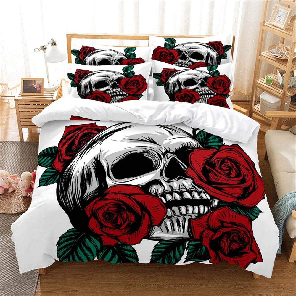 

Red Rose Bedding Set Quilt Duvet Cover Comforter Pillow Case 3D HD Double Full King Queen Twin Single 3PCS 2PCS Bedroom Flower