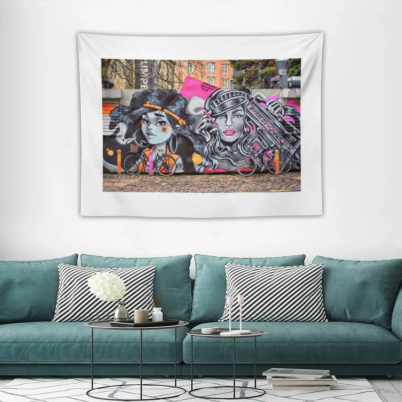 Великолепные граффити в центральном Копенгагене Дания гобелены Декорации для