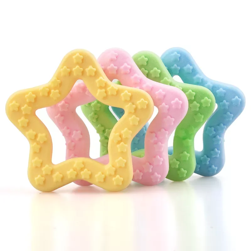 

2023NEW Pet Dog Toy Interactive Rubber Pet Dog Cat Puppy Chew Toys Star Shape Teeth Chew Toys Tooth Cleaning Dog Toys