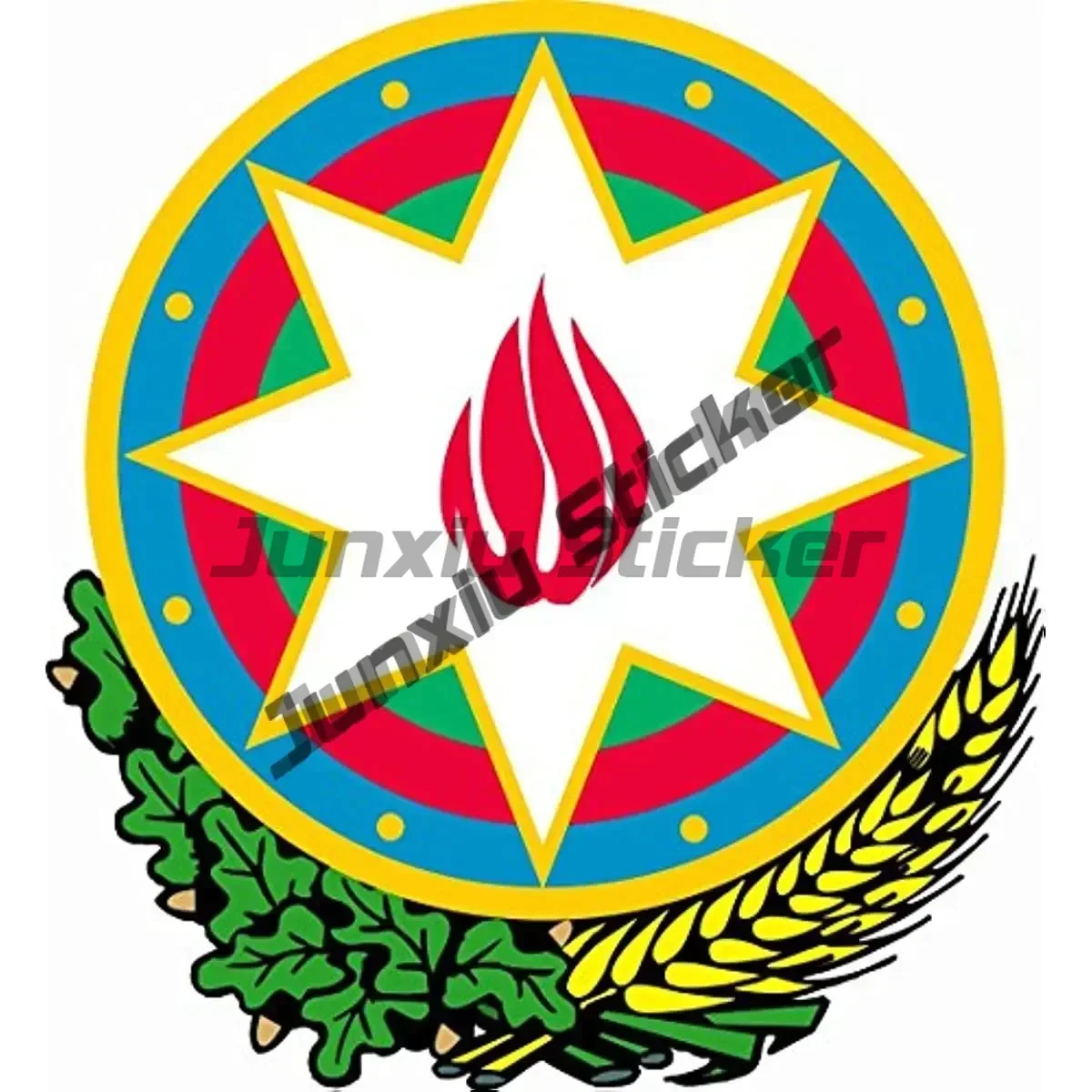 

Герб Азербайджану, наклейка, наклейка, эмблема Азербайджану, код страны, овальный AZ, автомобильные детали и аксессуары для автомобиля, внедорожника