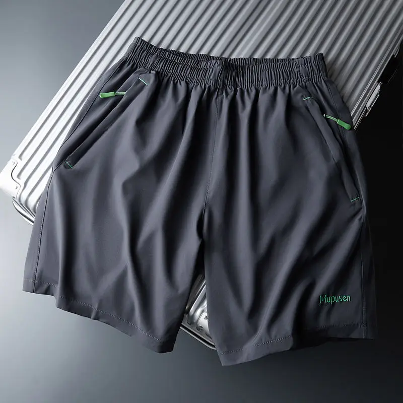 

Sports Shorts Men's Ice Silk Leggings Shorts Large Size Loose Quick-Drying Breathable Running Leisure Shorts Men's Basketball Sh
